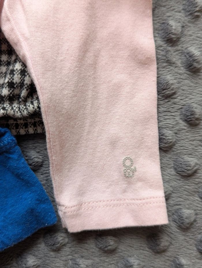 Lot 3 Bas Bébé : Obaibi (Rose), Bleu & Carreaux - Taille 1 Mois - photo numéro 4