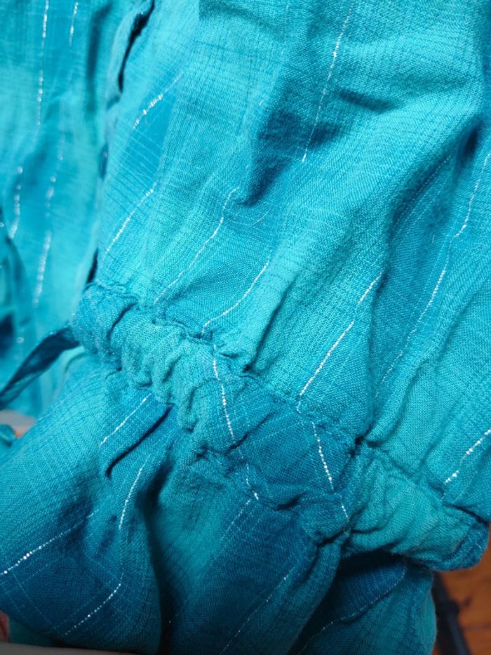 Chemise à paillettes bleu taille 40 - photo numéro 5