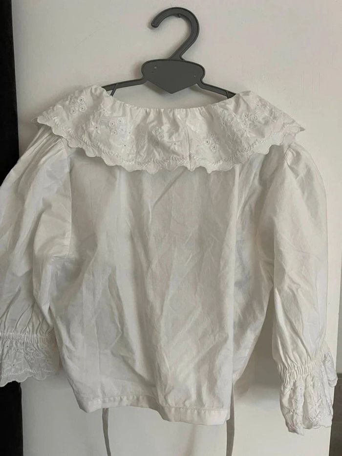 top cache coeur court studio bllanc broderie - photo numéro 3