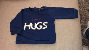 Sweat bleu foncé 56 cm