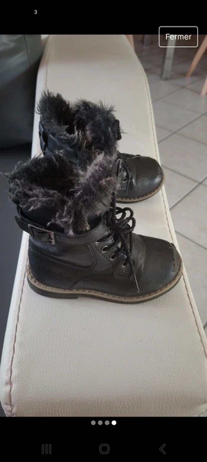 Bottines/bottes fille taille 24 - photo numéro 4