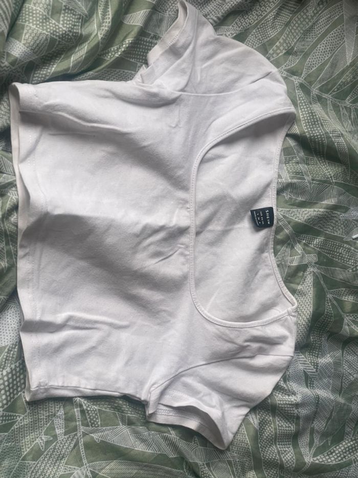 Teeshirt blanc court