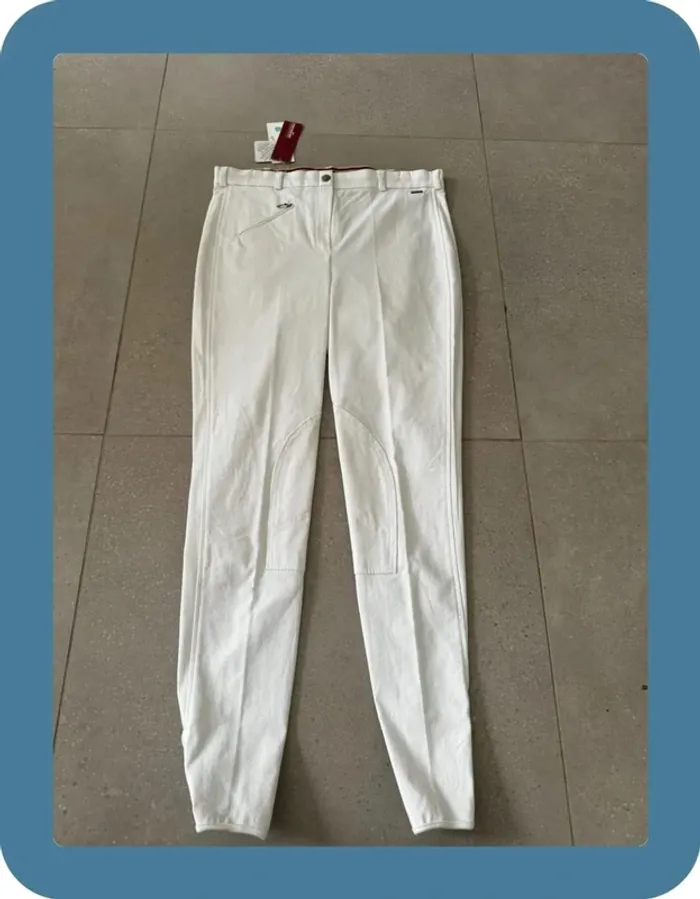 Pantalon d'équitation blanc Premiere taille 42 valeur 49,90€