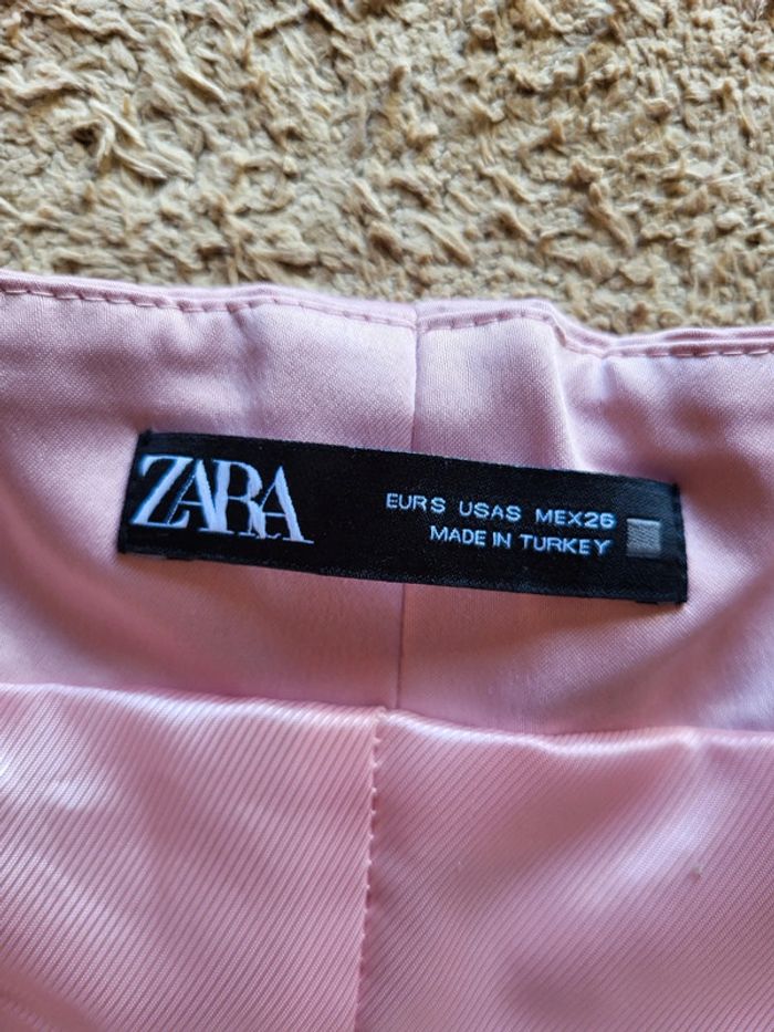 Magnifique bustier boutonné rose satiné Zara - Parfait état - photo numéro 8