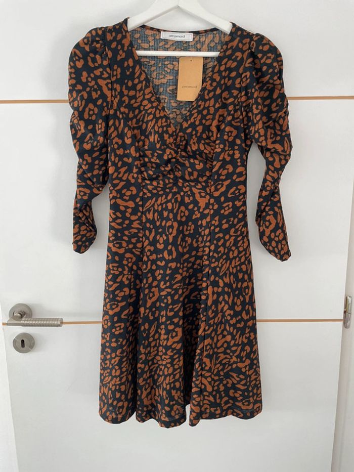 Robe noire/marron S Promod