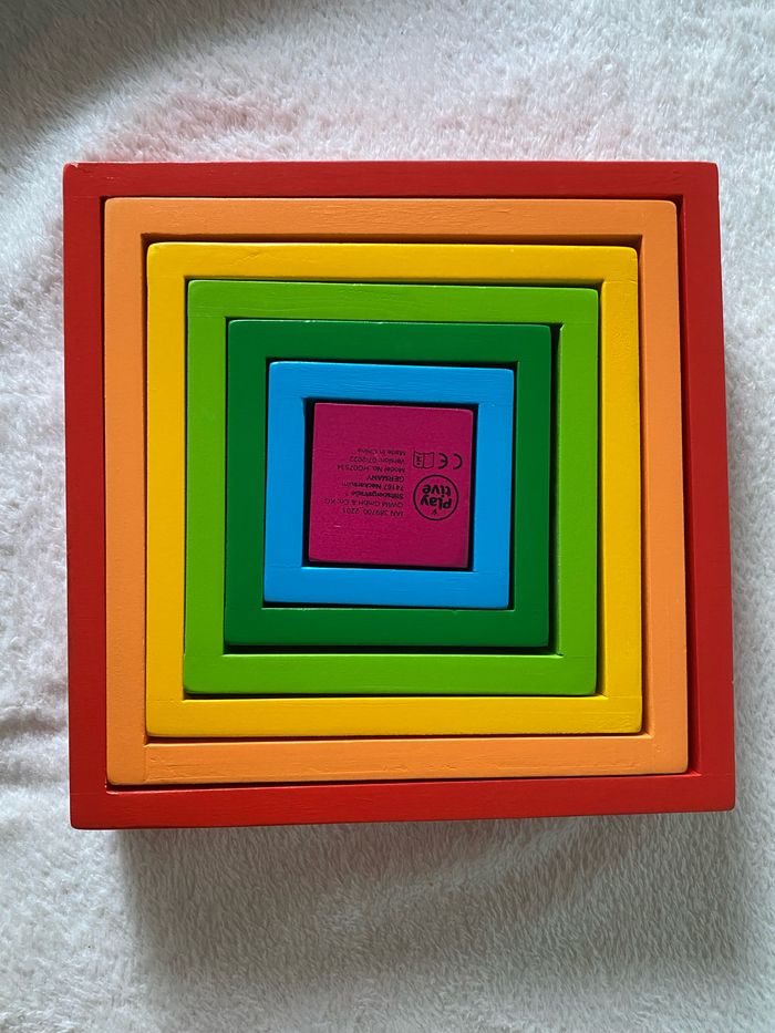 Arc en ciel en bois carré - photo numéro 3