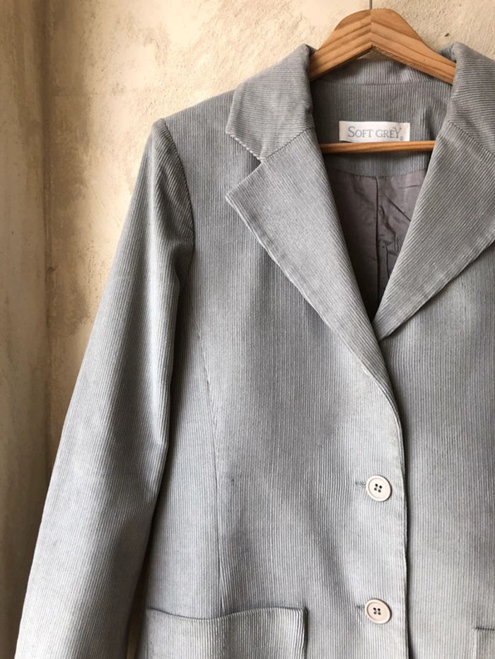 Blazer en velours côtelé vintage 38 - photo numéro 4