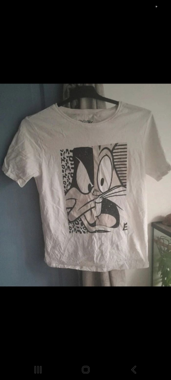 Tee-shirt blanc Looney Tunes