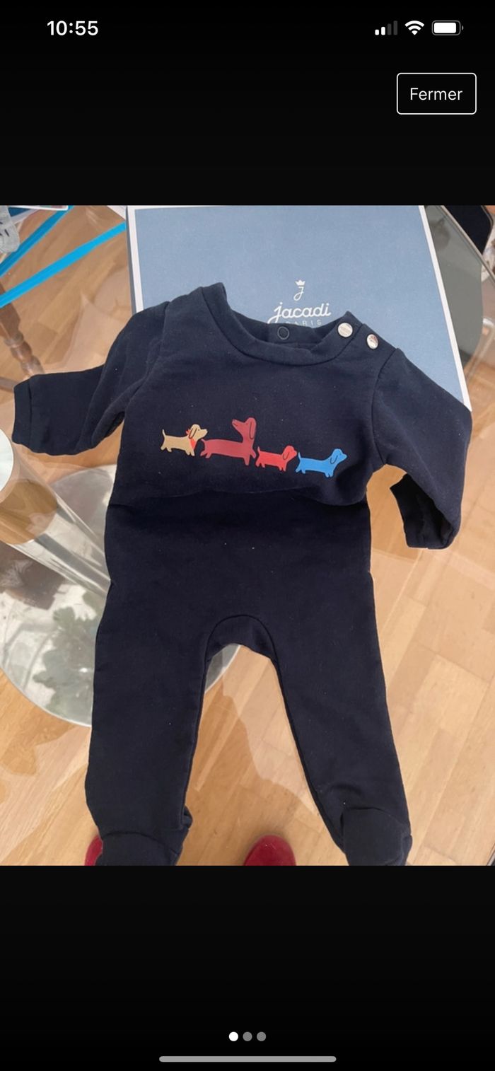 Pyjama jacadi avec boîte cadeau