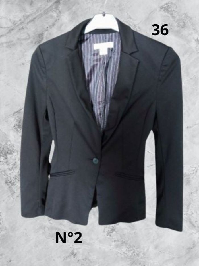 N°2 Blazer noir T36. H&M.