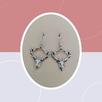 Boucle d'oreille cerf