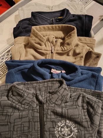 Polaire et veste garçon 24 mois lot de 5 