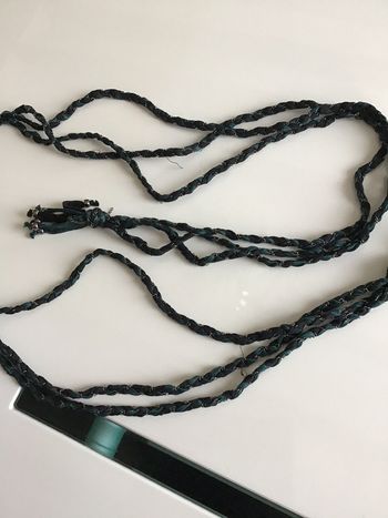 Ceinture ruban et chaînette tressés 75s