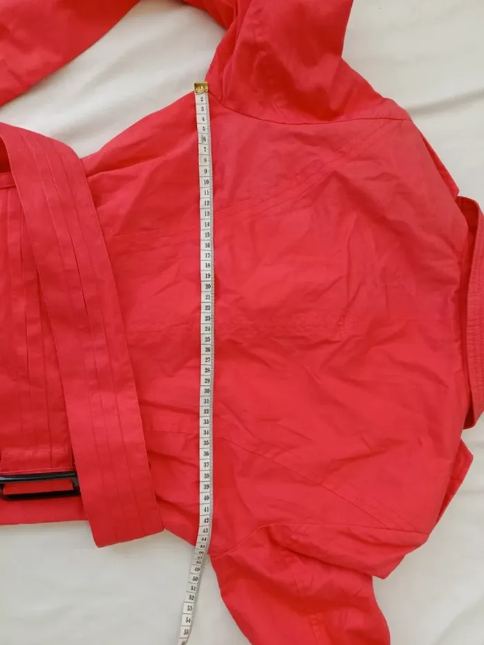Trench couleur corail taille M marque Troll neuf - photo numéro 5