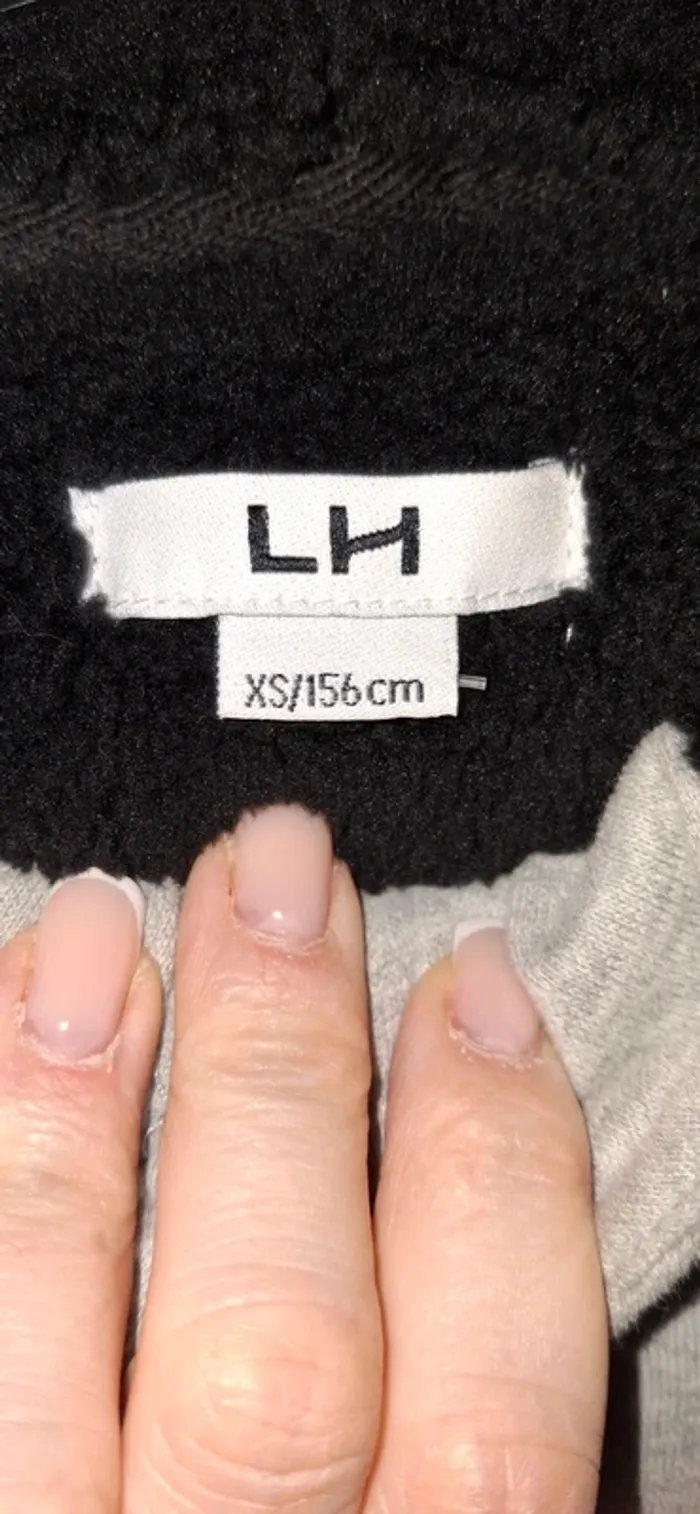 Veste polaire à capuche gris – La Halle – Enfant XS 156 cm - photo numéro 6