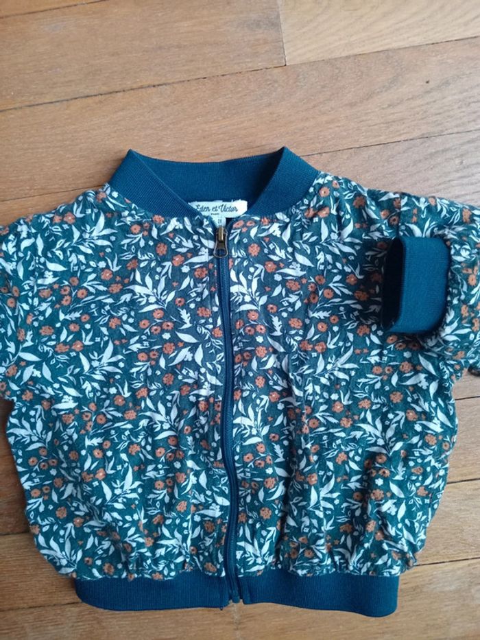 Gilet fille fleuri Eden et Victor 2 ans (88 cm) - photo numéro 4