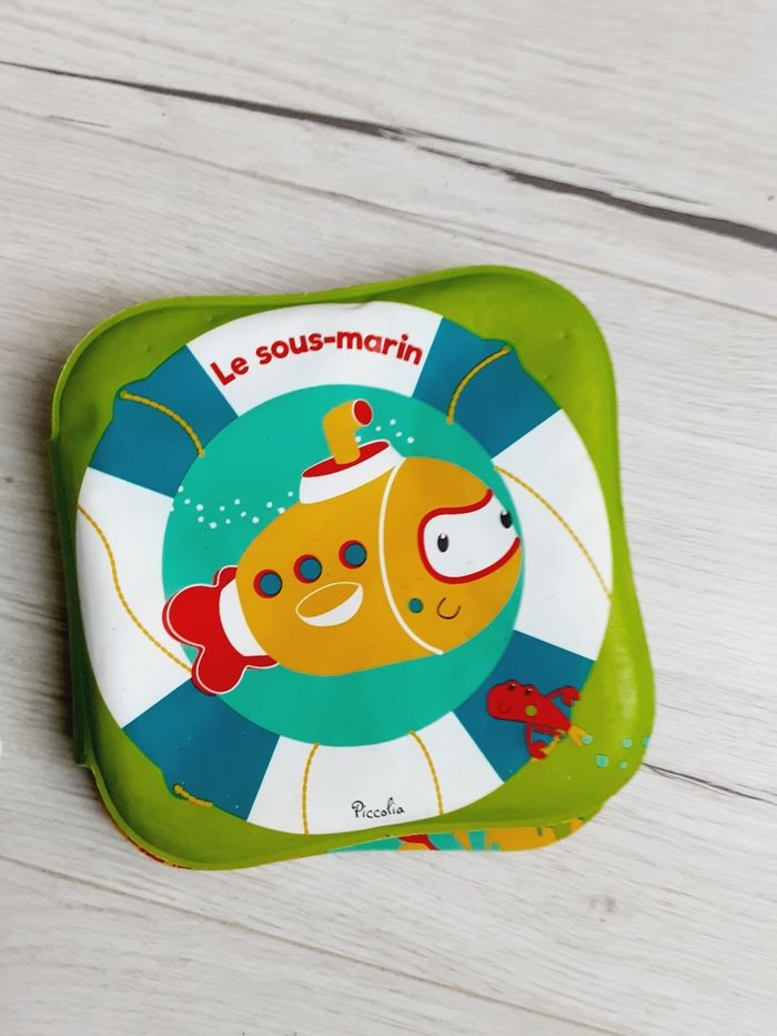 Jeu jouet enfant bébé lot 2 livres de bain  Baleine et sous marin - photo numéro 3