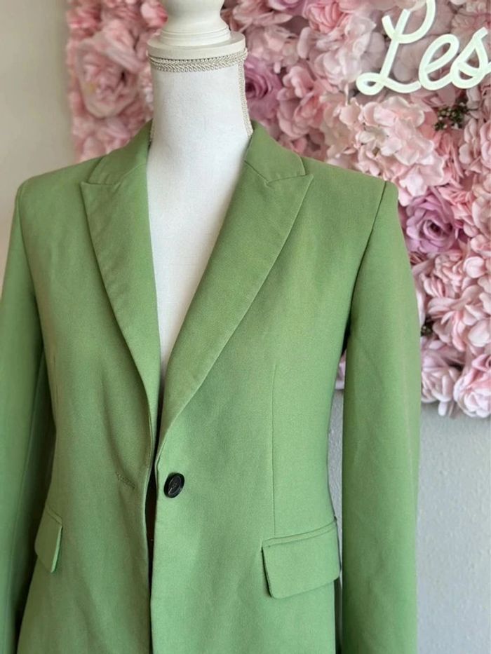 Blazer vert pomme taille 34 - Zara - photo numéro 7