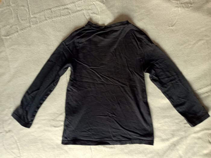 Tee-shirt manches longues bleu garçon 5 ans Vertbaudet - photo numéro 2