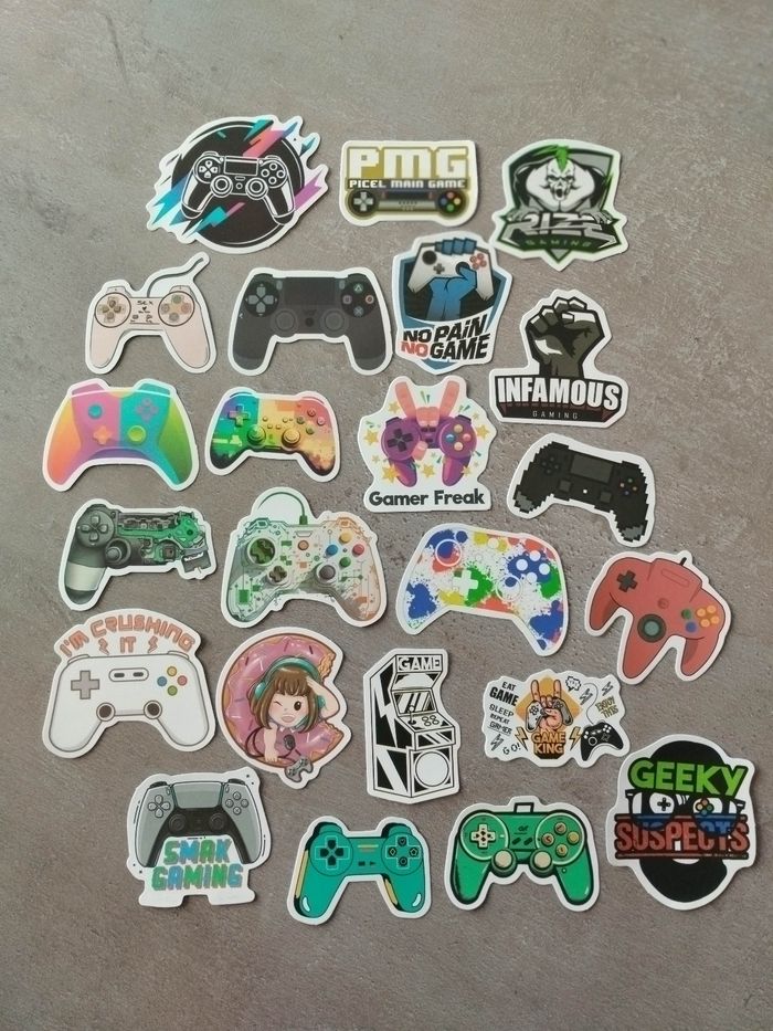 Lot stickers autocollants Gamer 🕹️🎮