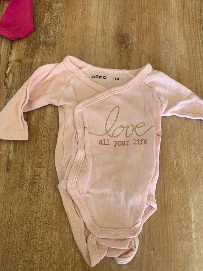 Lot de 7 bodys fille 1 mois - photo numéro 2