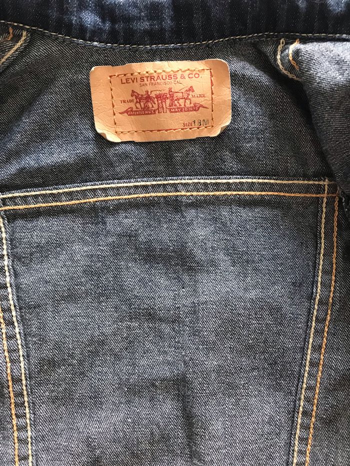 Veste en jean brut Levi’s 18 mois - photo numéro 3