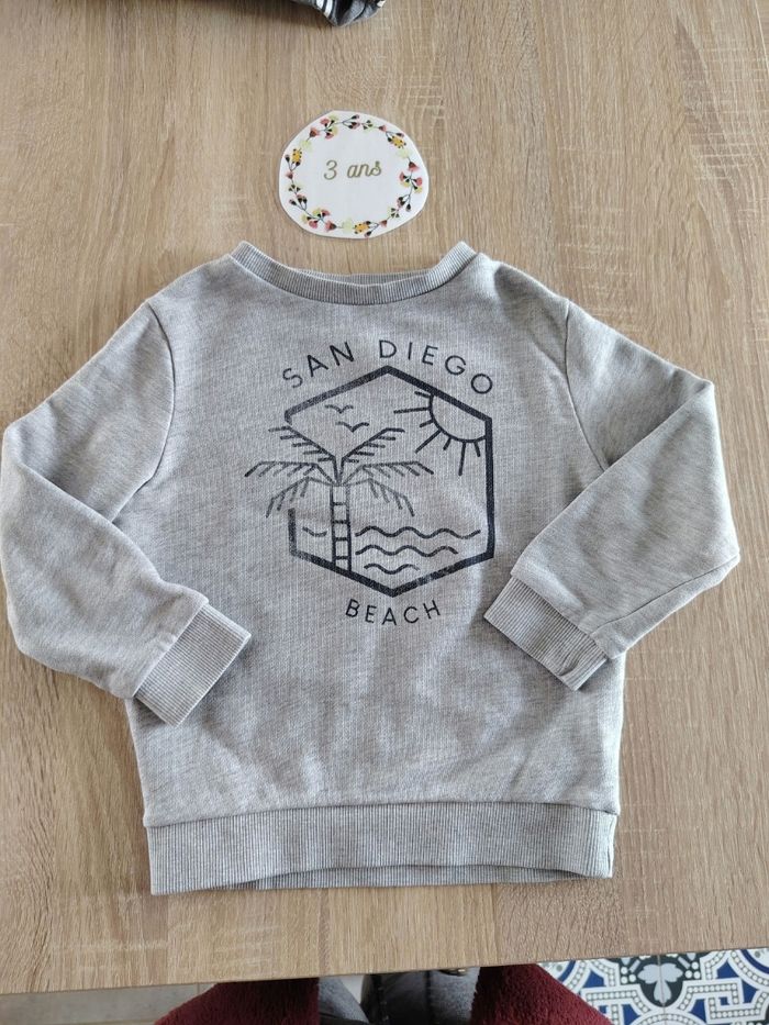 Lot de 3 sweats garçon 3ans Kiabi - photo numéro 8