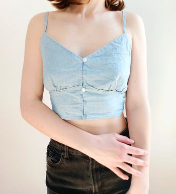 Crop top bleu Pimkie