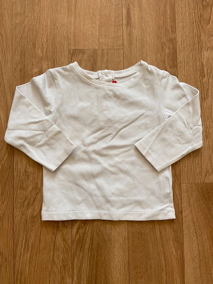 T-shirt blanc garçon 12M
