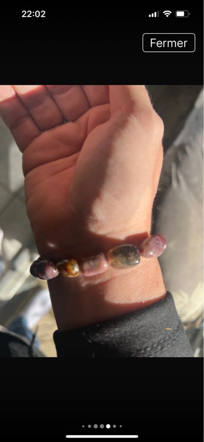 Bracelet Toumaline en pierre naturelle - photo numéro 3