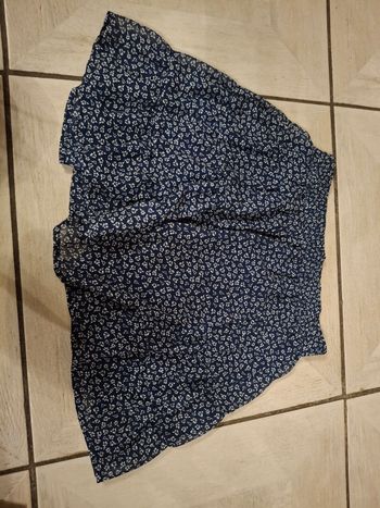 Jupe bleu fleuri