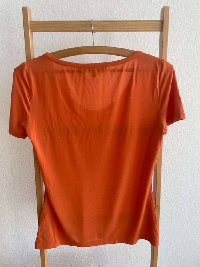 T-shirt orange Max Mara Studio, taille S - photo numéro 6