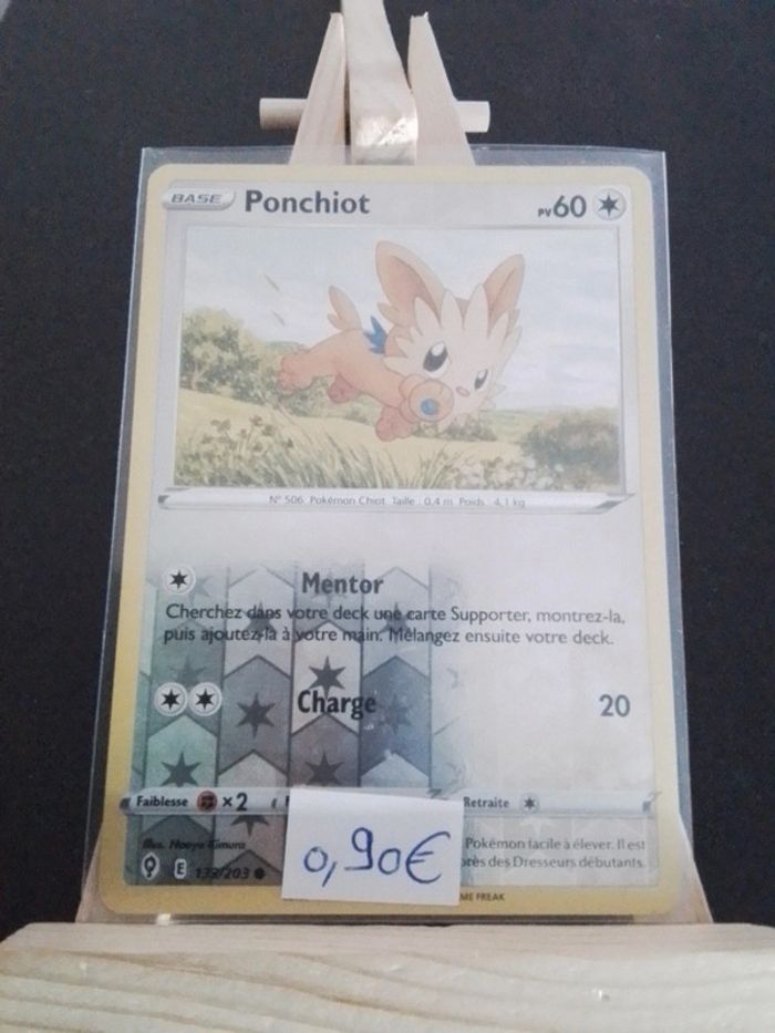 Carte Pokémon Ponchiot Reverse 133/203