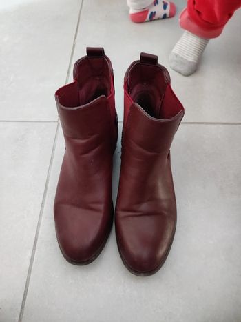 Bottine bordeaux
