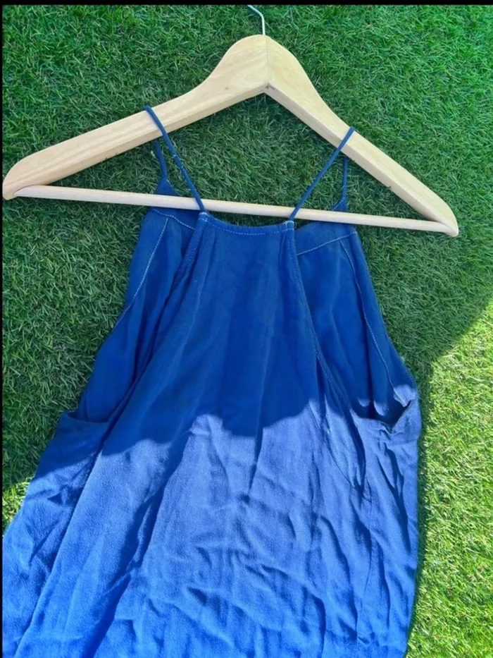 Robe vintage bleu parfait été - taille xs neuve - photo numéro 2