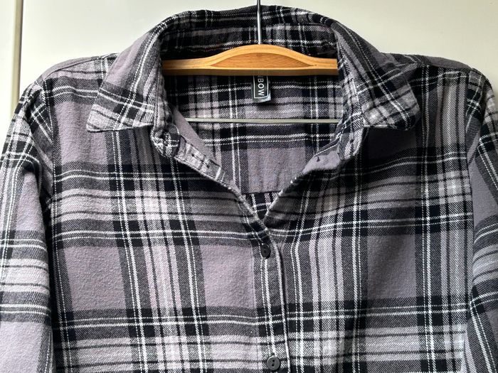 Chemise grise à carreaux Rainbow - Taille 34 - photo numéro 3