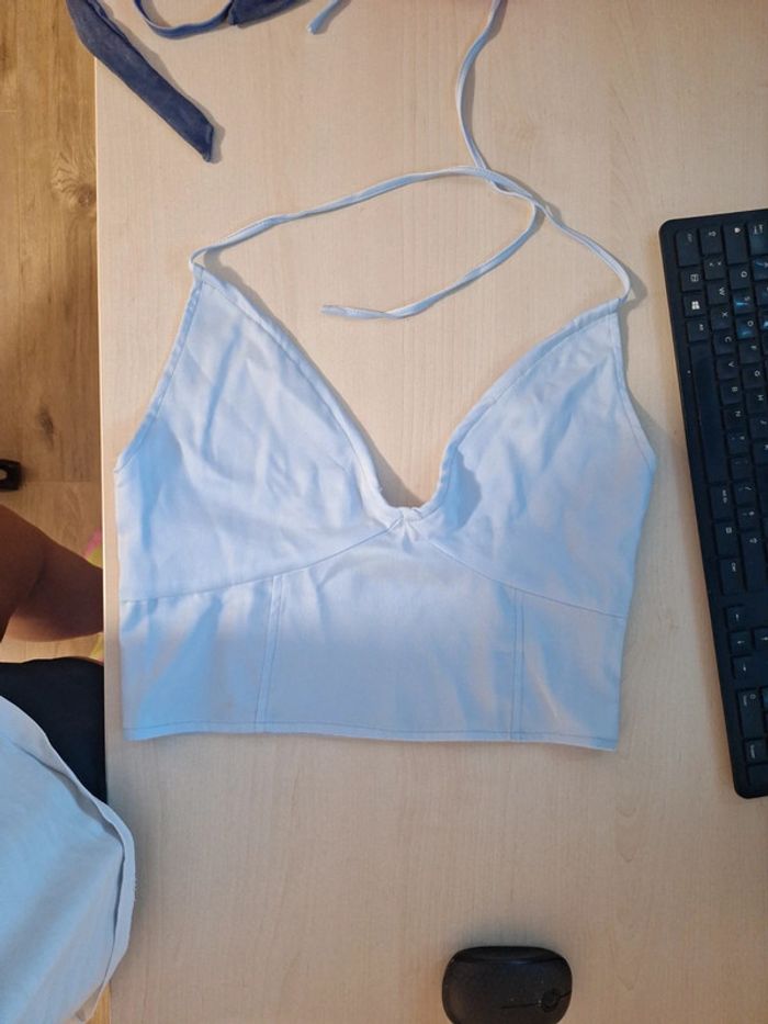 Débardeur bleu clair taille L