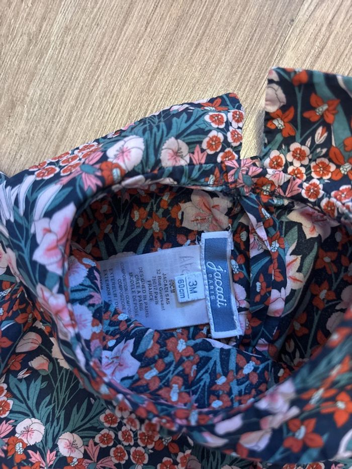 Chemise fleurie Jacadi 3 mois - photo numéro 2