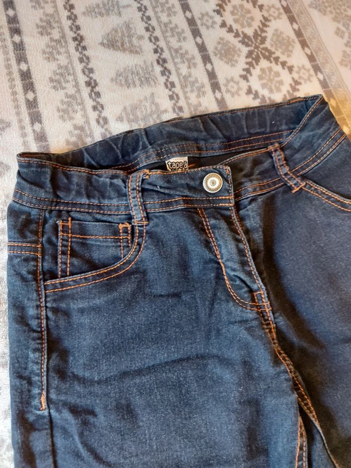 Jean bleu foncé tape à l'œil 10 ans - photo numéro 2