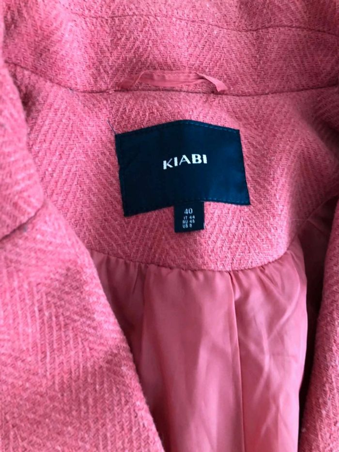 Manteau  mi  long  vieux  rose - photo numéro 3