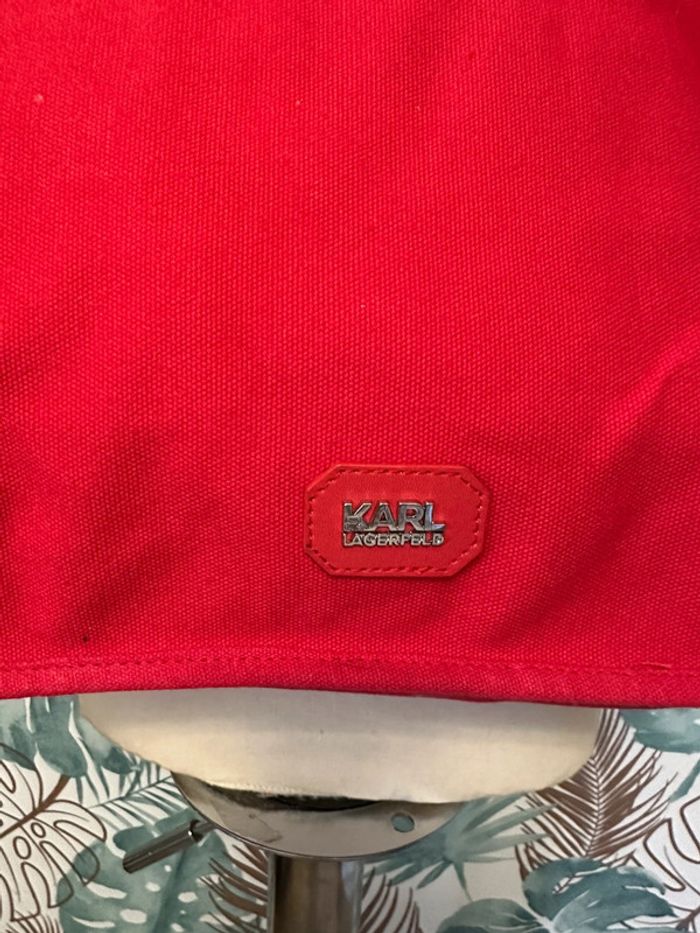 Sac tote bag Karl Lagerfeld rouge neuf - photo numéro 4