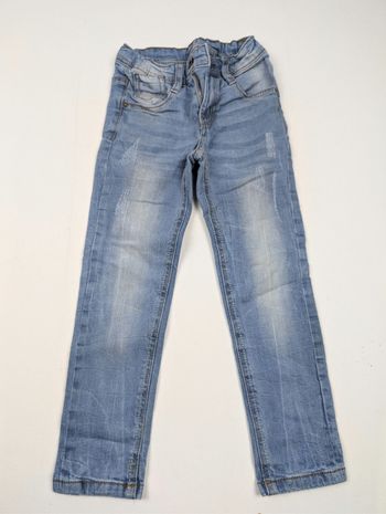 Jean slim bleu clair délavé - 110 (5 ans) - Taille élastiquée