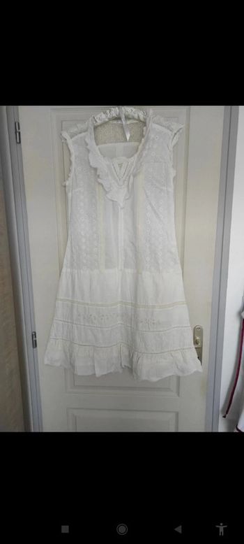 Robe bohème écru