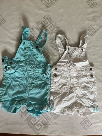 Salopette short 3 mois