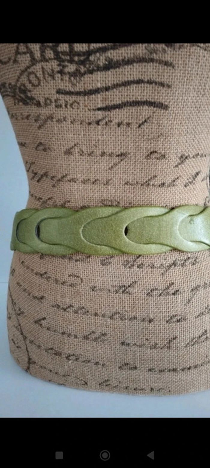 Ceinture verte croisée 90 cm femme - photo numéro 7