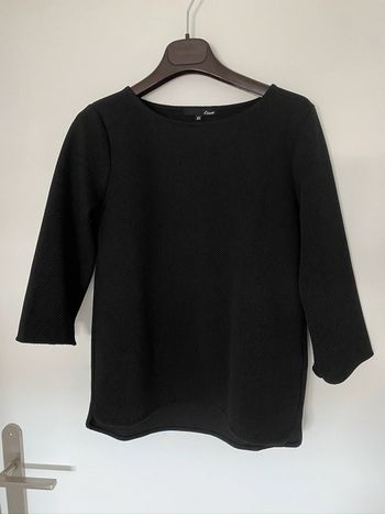 Top manches 3/4 noir etam xs