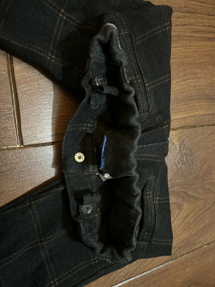 pantalon chaud à carreaux gris foncé  et beige My Chicco 3 ans - photo numéro 8