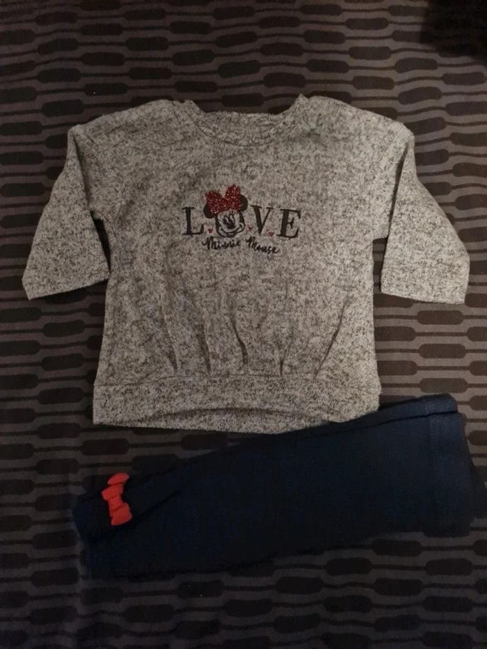 Ensemble haut minnie et legging 3mois