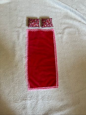Ensemble couverture et coussins pour barbie Neuf