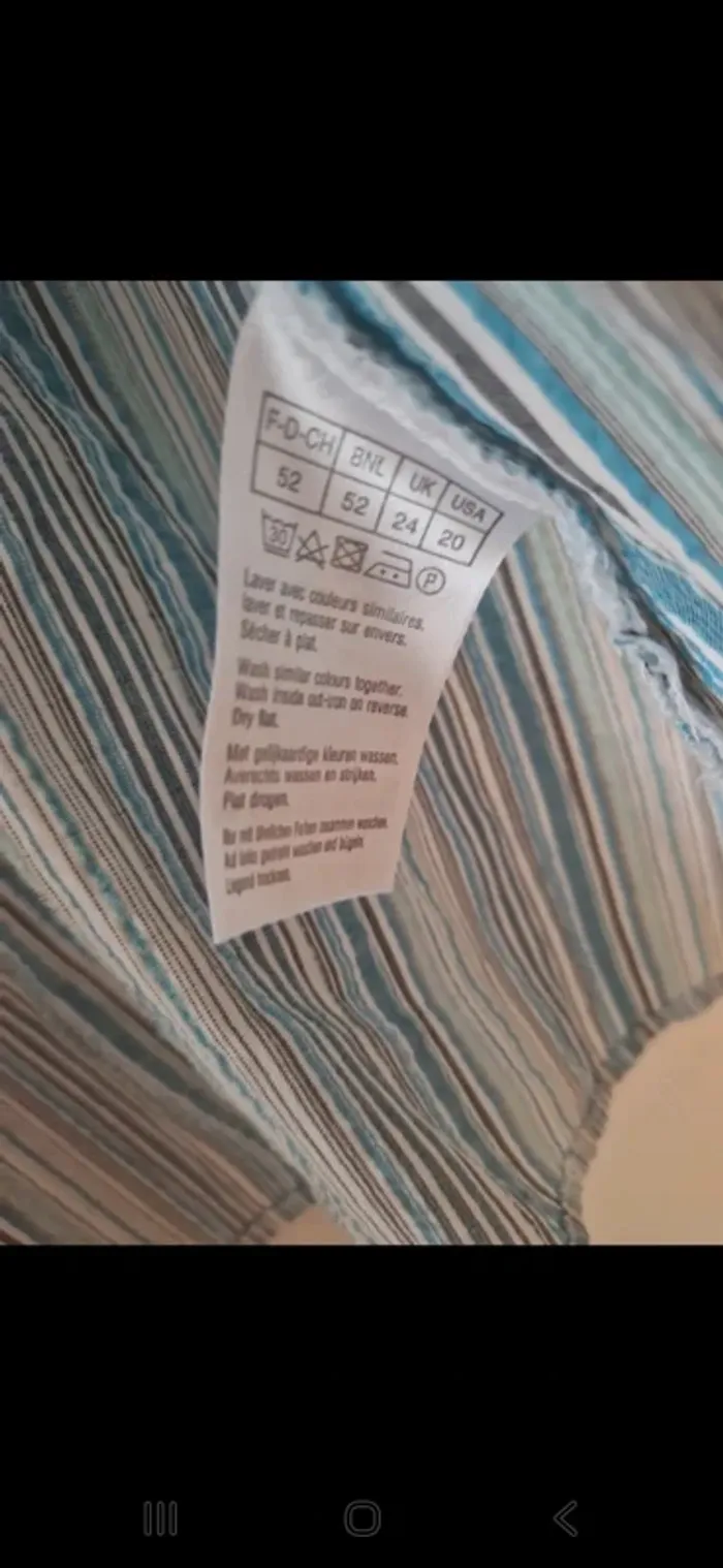 Chemise été vintage damart taille 52 /xl - photo numéro 7
